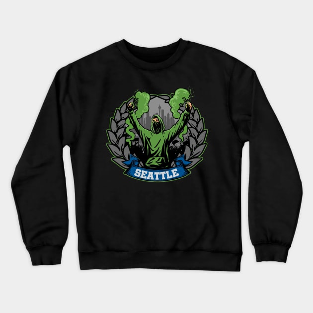 Seattle Soccer Crewneck Sweatshirt by JayD World